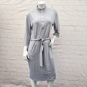 Women's Bodycon Mid Belt 3/4 Zipper  Dress Belted Size 3XL